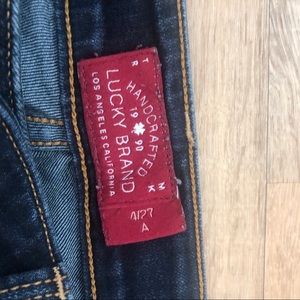 Lucky Brand 4/27 Leyla skinny jeans dark wash